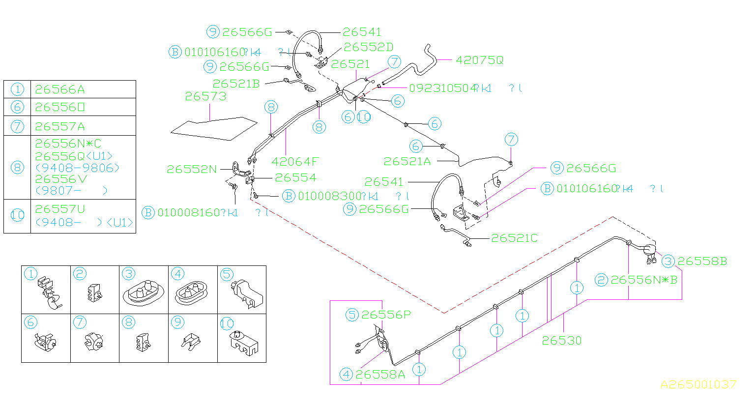 Subaru Brake Line Diagram