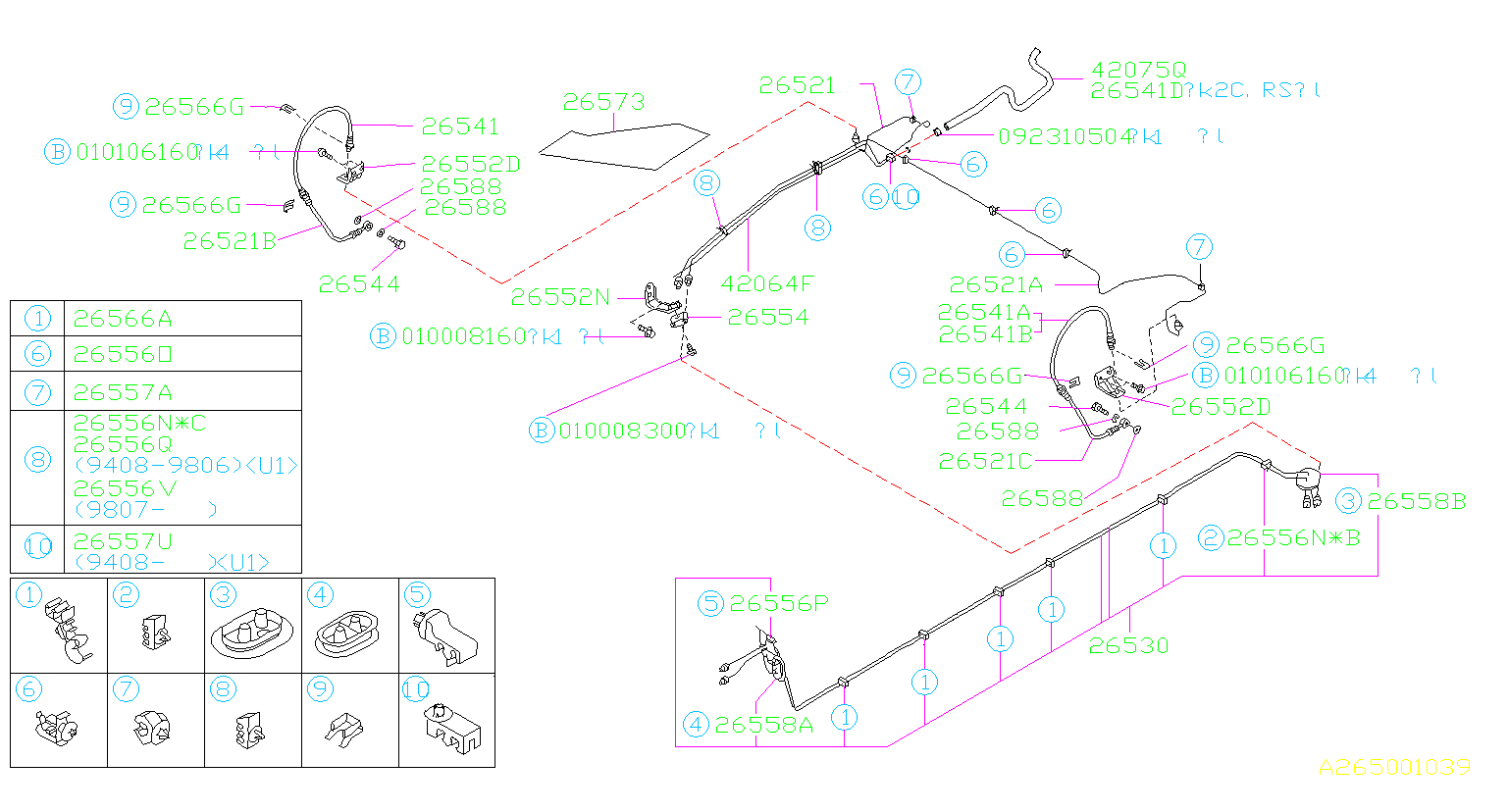 2000 Subaru Impreza Brake Pipe Axle. (Left, Rear). PIPING ... subaru abs diagram 